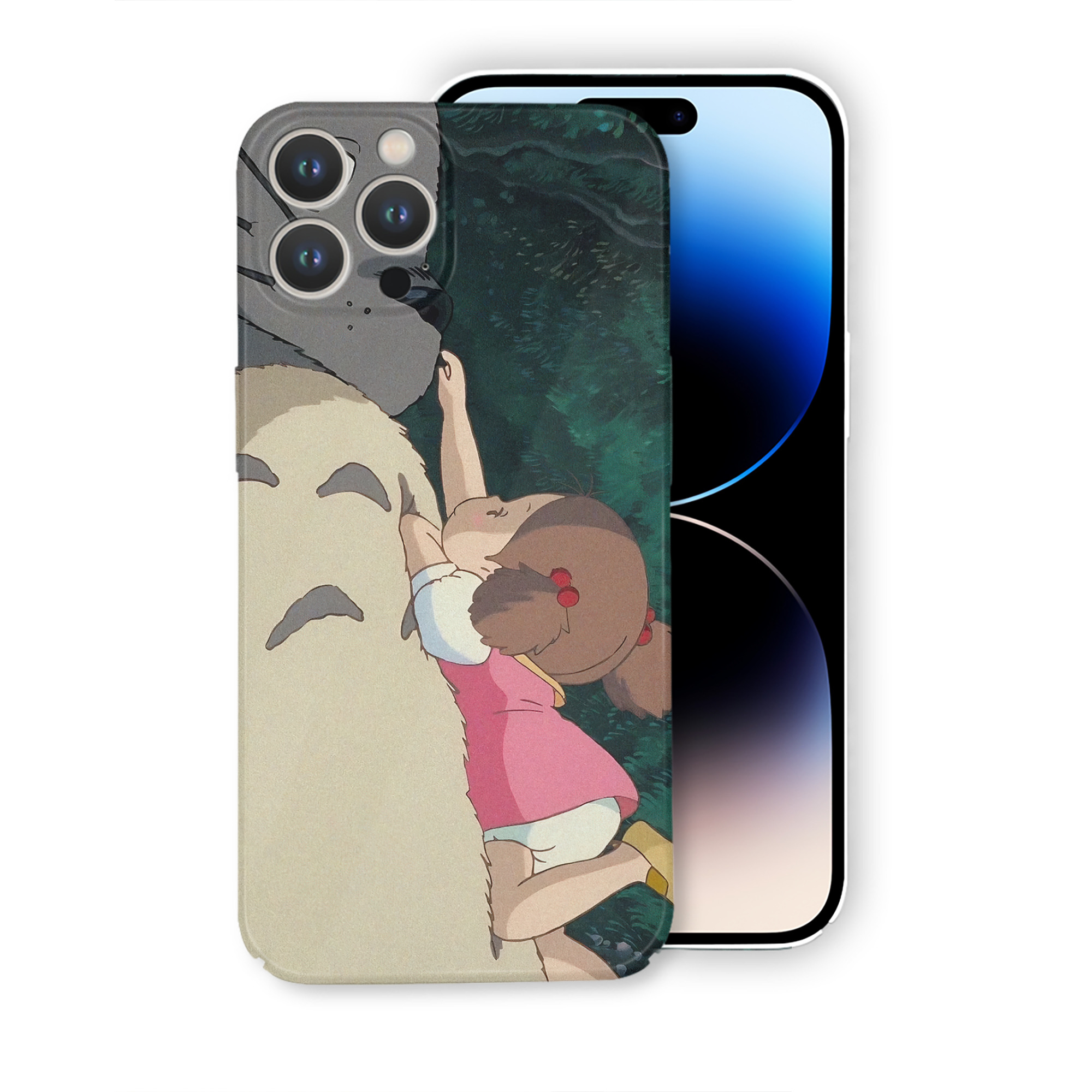 （画像用） となりのトトロ 草壁メイ 草壁サツキ My Neighbor Totoro Satsuki Kusakabe Mei Kusakabe 【iPhone 14シリーズ対応】ハードケース